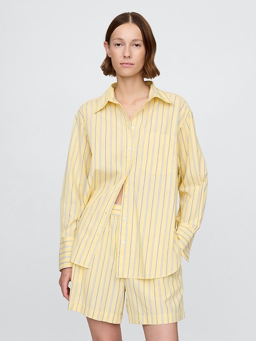 Image number 1 showing, Organic Cotton Poplin Big Shirt