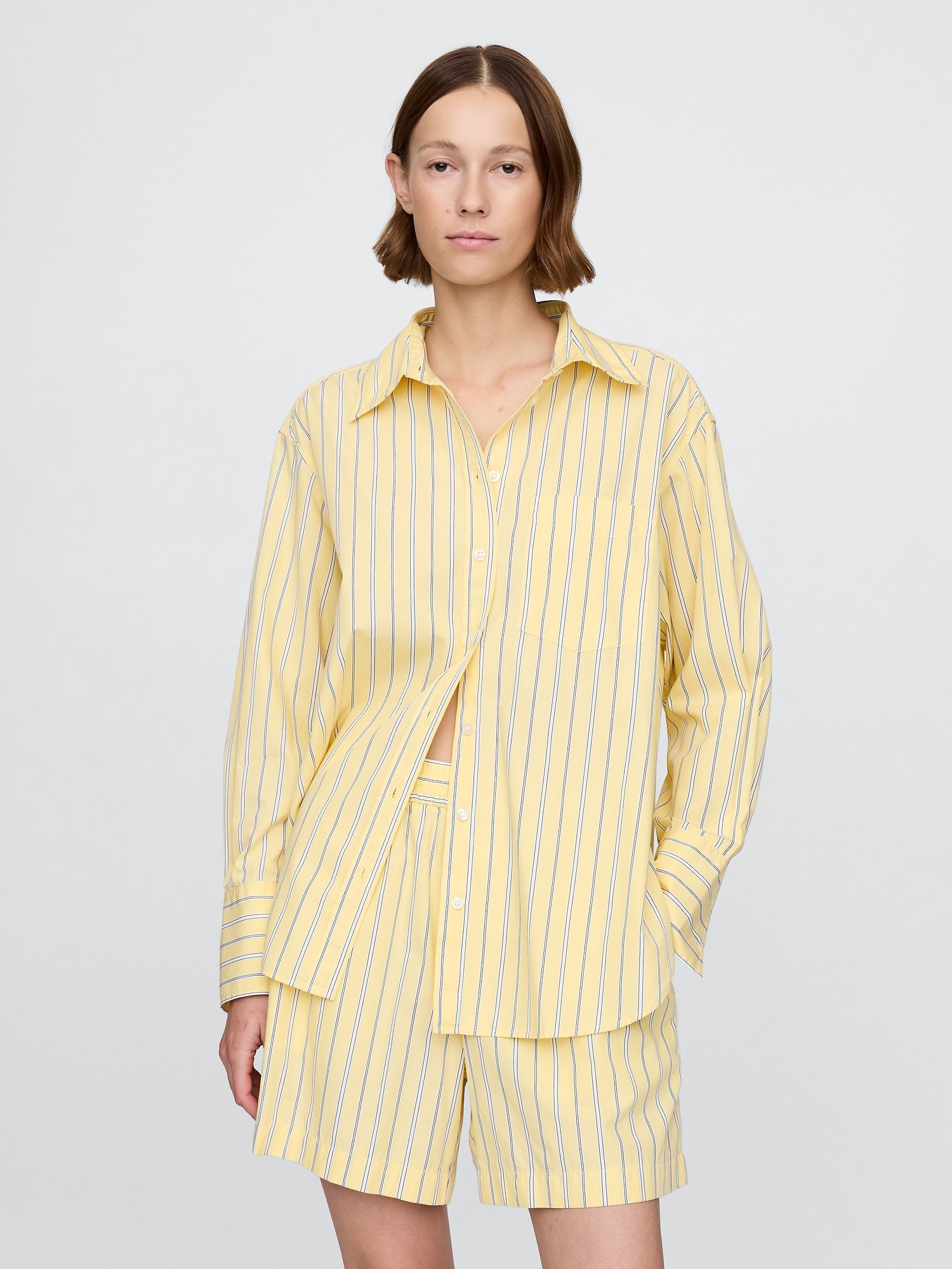 Organic Cotton Poplin Big Shirt