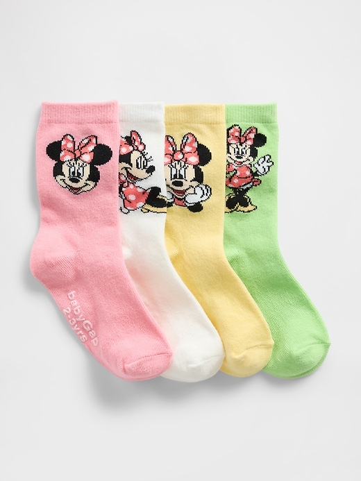 View large product image 1 of 1. Gap × Disney Baby & Toddler Crew Socks (4-Pack)