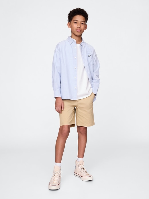 Image number 1 showing, Kids 7" Relaxed Khaki Shorts