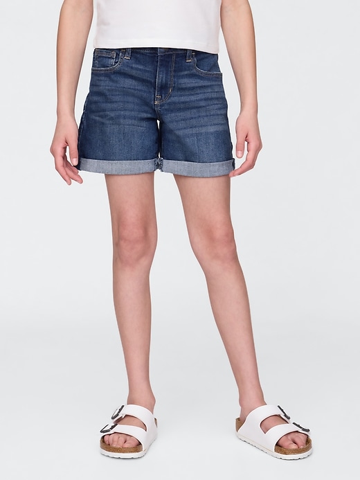 Image number 3 showing, Kids Denim Midi Shorts