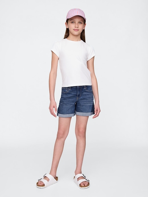 Image number 1 showing, Kids Denim Midi Shorts