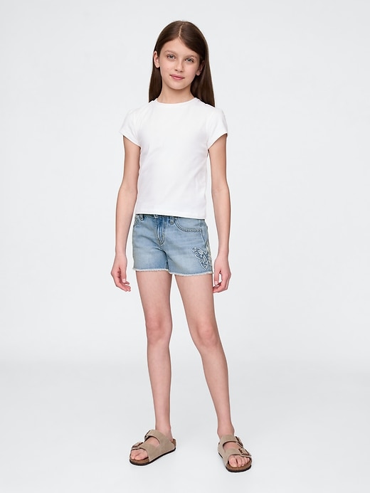 Image number 1 showing, Kids Low Rise Stride Denim Shorts