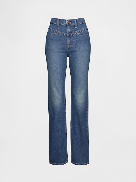 Image number 6 showing, High Rise Western '90s Straight Jeans