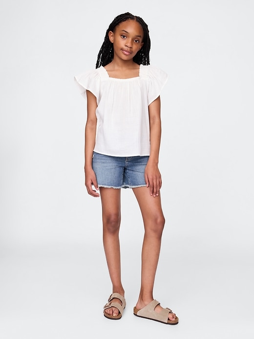 Image number 1 showing, Kids Denim Midi Shorts