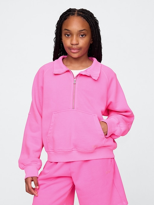 Image number 1 showing, Kids VintageSoft Half-Zip Pullover