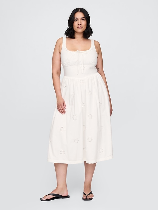 Image number 5 showing, Eyelet Scoop Neck Dress