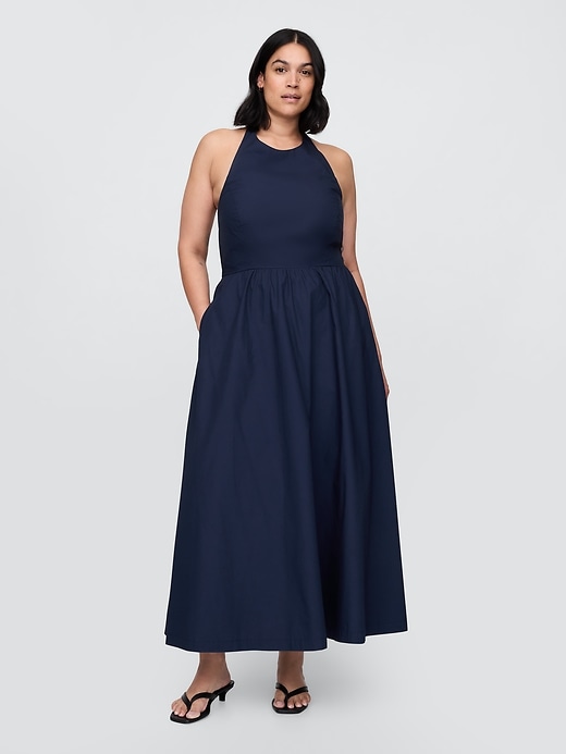 Image number 5 showing, Tie-Back Halter Maxi Dress