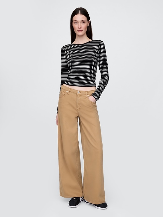 Image number 1 showing, Mid Rise UltraSoft Baggy Jeans