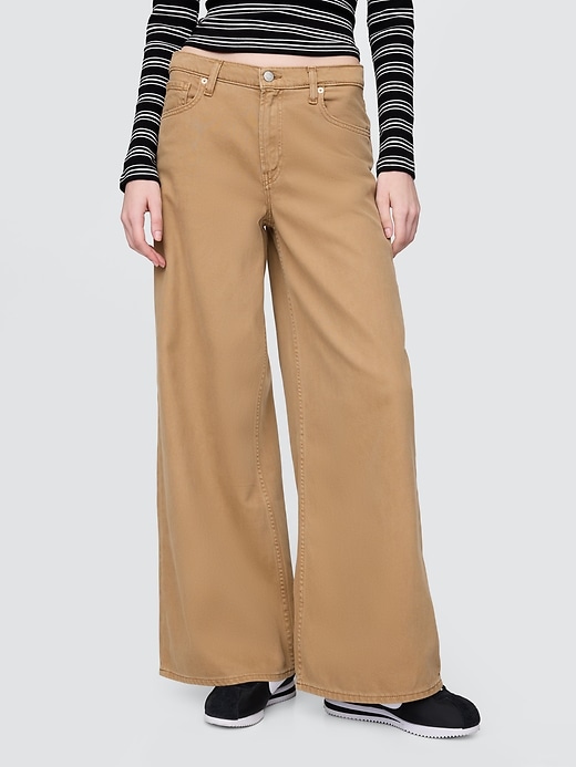 Image number 2 showing, Mid Rise UltraSoft Baggy Jeans