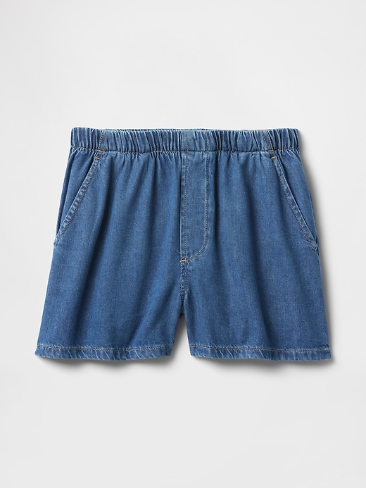 Image number 8 showing, Mid Rise UltraSoft Easy Denim Boxer Shorts