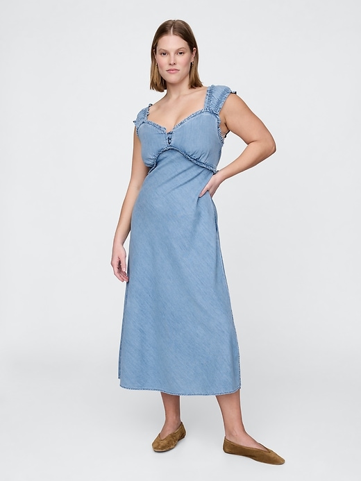 Image number 5 showing, Denim Maxi Dress