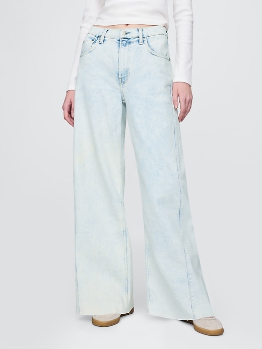 Image number 2 showing, High Rise Stride Wide-Leg Jeans