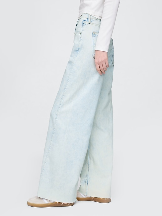 Image number 3 showing, High Rise Stride Wide-Leg Jeans