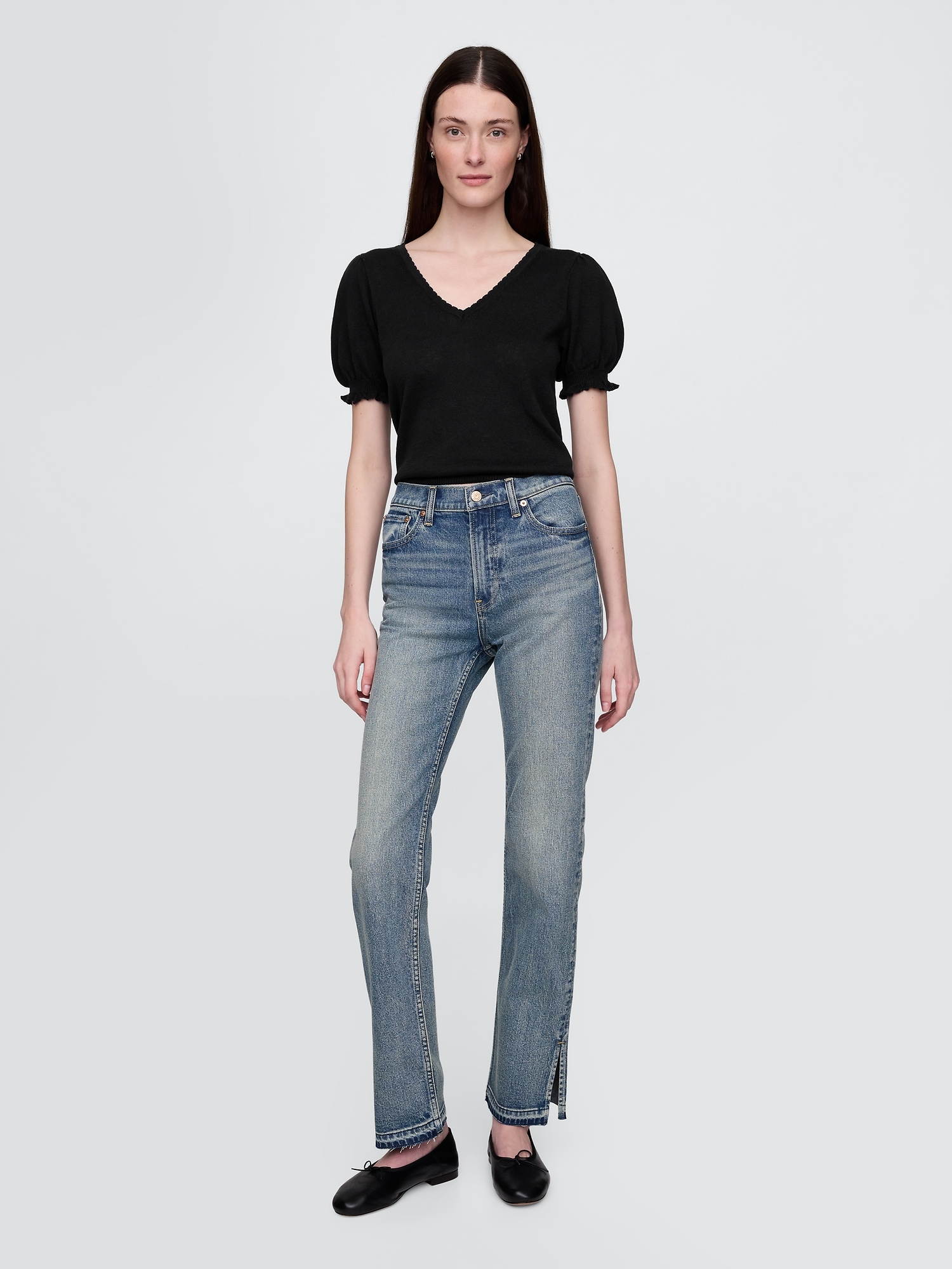 High Rise '90s Straight Jeans