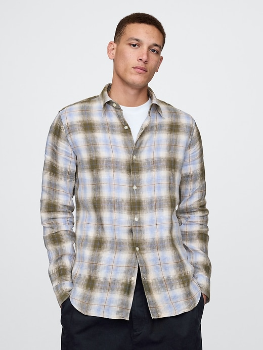 Image number 1 showing, 100% Linen Classic Shirt