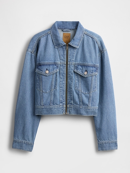 Image number 5 showing, Cropped UltraSoft Icon Denim Jacket