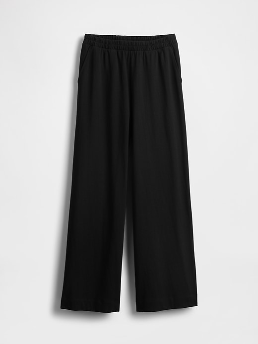 Image number 5 showing, Organic Cotton Heavyweight Cropped Wide-Leg Pants