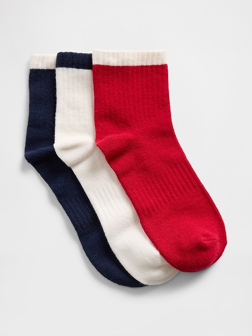 View large product image 1 of 1. Kids Quarter Crew Socks (3-Pack)