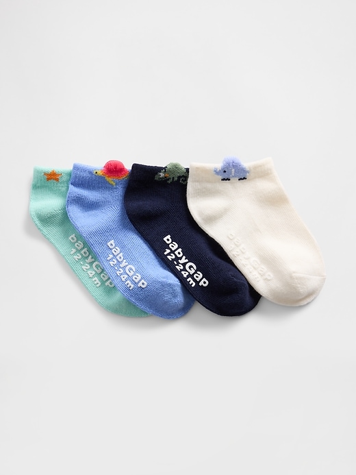 View large product image 1 of 1. Baby & Toddler No Show Socks (4-Pack)