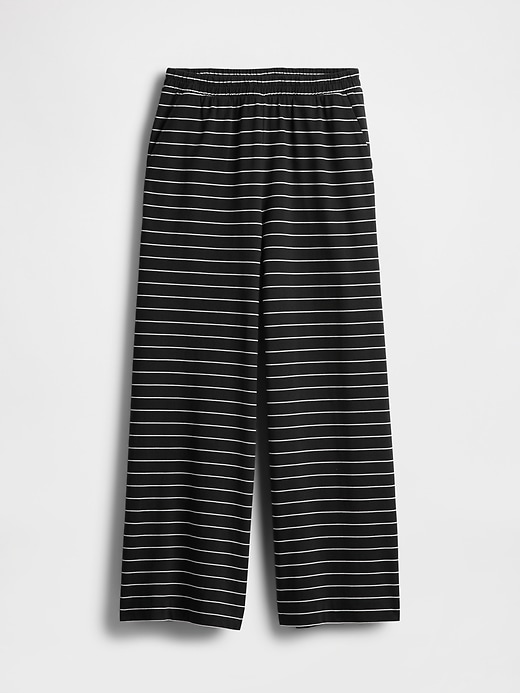 Image number 5 showing, Organic Cotton Heavyweight Cropped Wide-Leg Pants