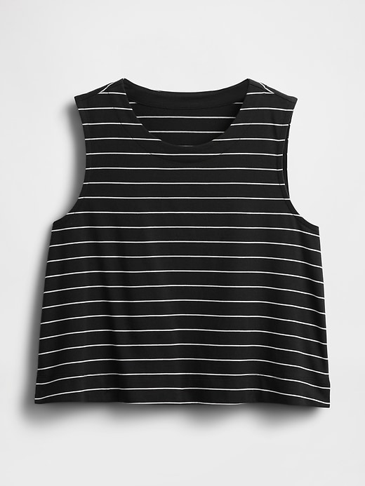 Image number 5 showing, Organic Cotton Heavyweight Cropped Shell Tank Top