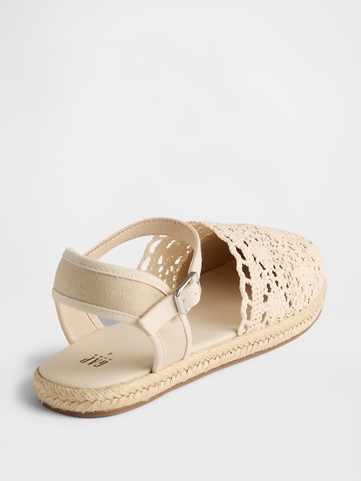 Image number 4 showing, Kids Crochet Espadrilles