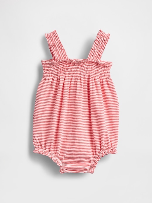 Image number 2 showing, Baby Smocked Shorty One-Piece