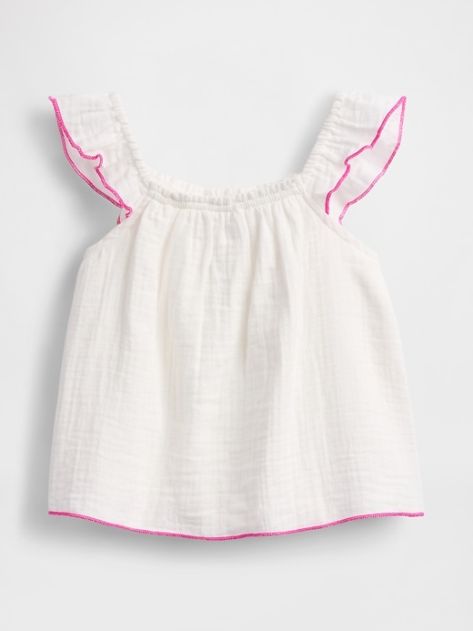 Image number 2 showing, Baby & Toddler Crinkle Gauze Top