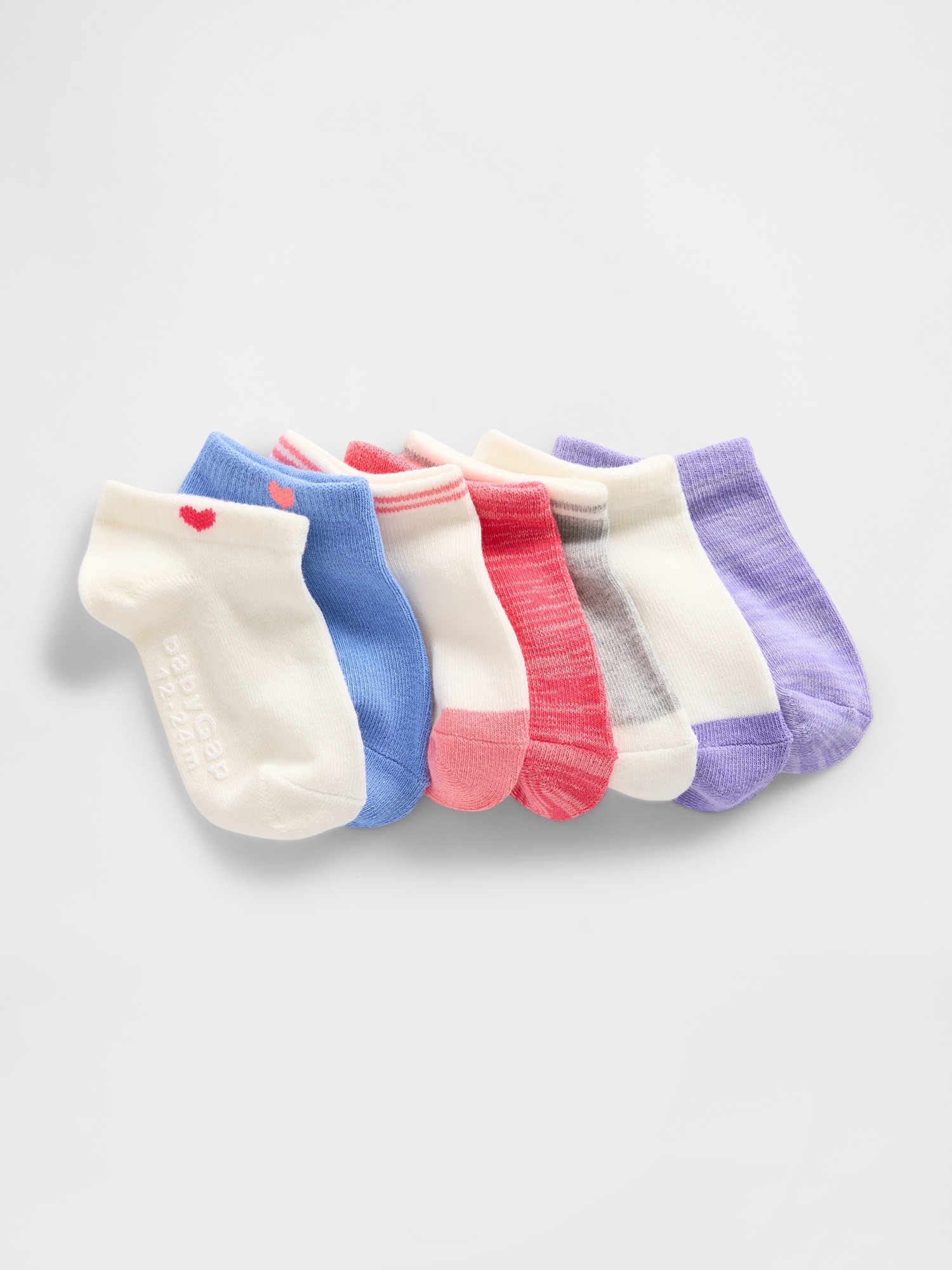 Baby & Toddler No-Show Socks (7-Pack)