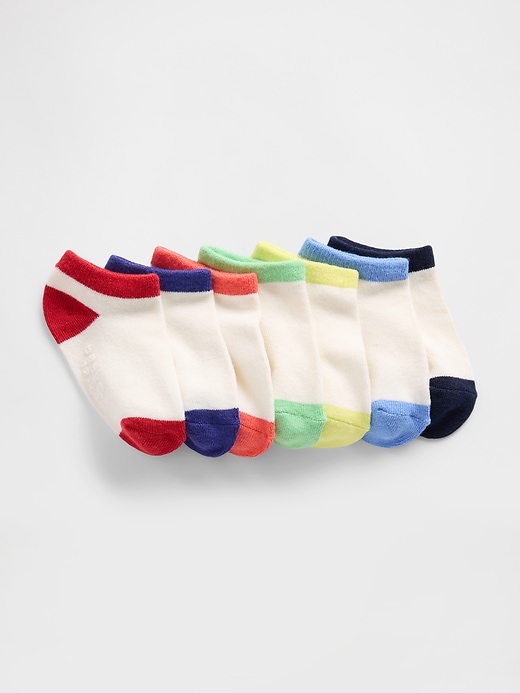 View large product image 1 of 1. Baby & Toddler No-Show Socks (7-Pack)