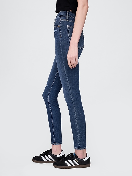 Image number 3 showing, High Rise True Skinny Jeans