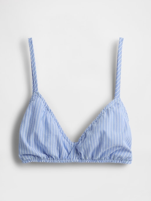 Image number 3 showing, Poplin Triangle Bralette