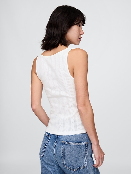 Image number 2 showing, Pointelle Tank Top