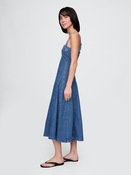 Image number 3 showing, Denim Midi Dress