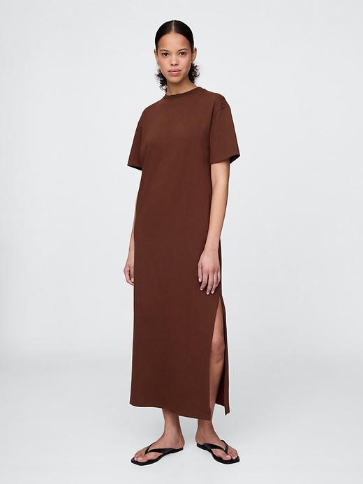 Image number 1 showing, Organic Cotton VintageSoft Maxi T-Shirt Dress