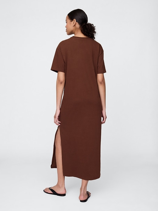 Image number 2 showing, Organic Cotton VintageSoft Maxi T-Shirt Dress