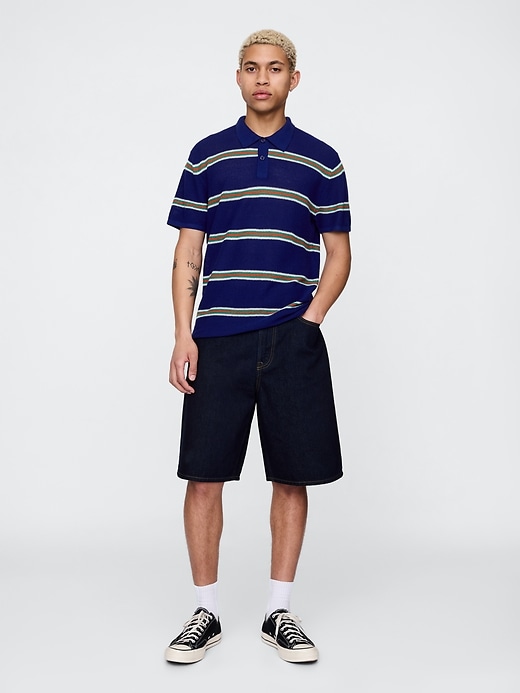 Image number 2 showing, Textured Crochet Polo Shirt