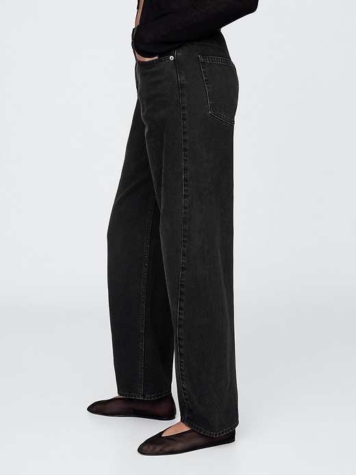 Image number 3 showing, Curvy High Rise Barrel Jeans