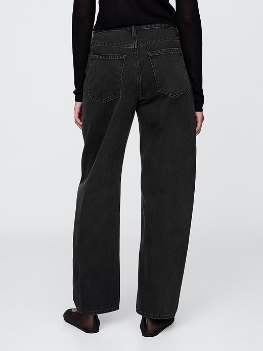 Image number 5 showing, Curvy High Rise Barrel Jeans