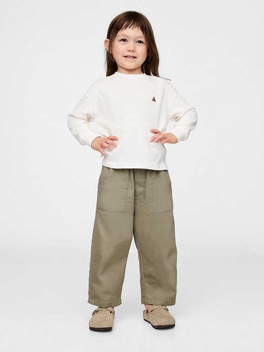 Image number 2 showing, Baby & Toddler UltraSoft Pull-On Barrel Pants