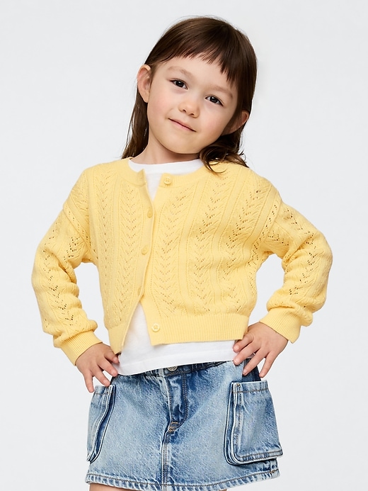 Image number 1 showing, Baby & Toddler Pointelle Cardigan