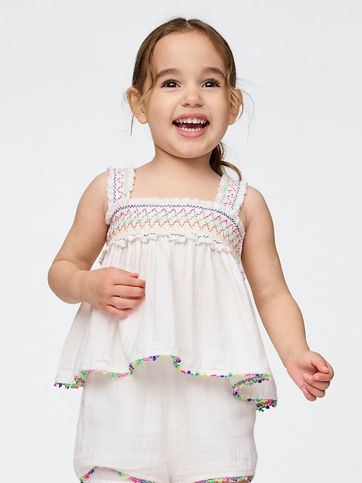 Image number 1 showing, Baby & Toddler Crinkle Gauze Outfit Set