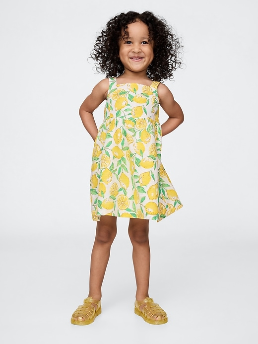 Image number 1 showing, Baby & Toddler Linen-Cotton Lemon Dress