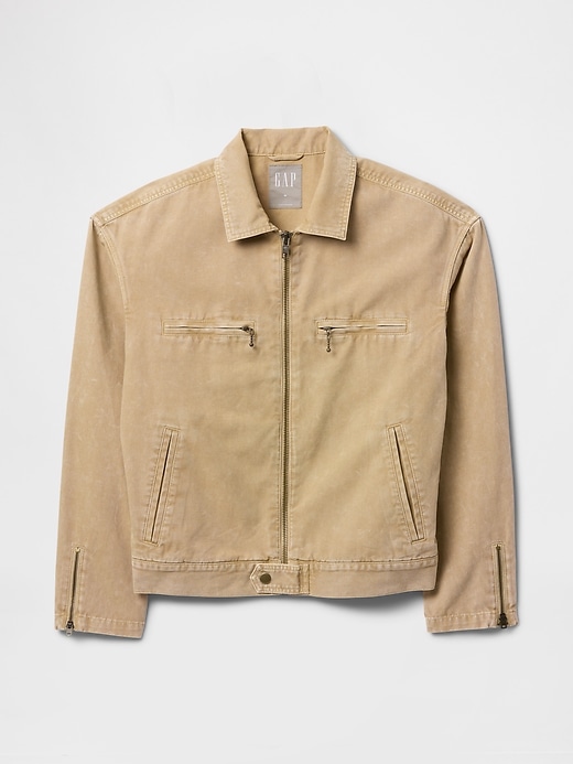 Image number 5 showing, Canvas Moto Jacket