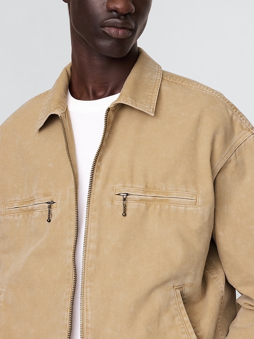 Image number 4 showing, Canvas Moto Jacket