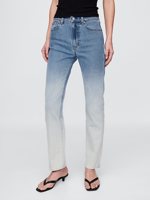 Image number 2 showing, High Rise Ombré '90s Straight Jeans