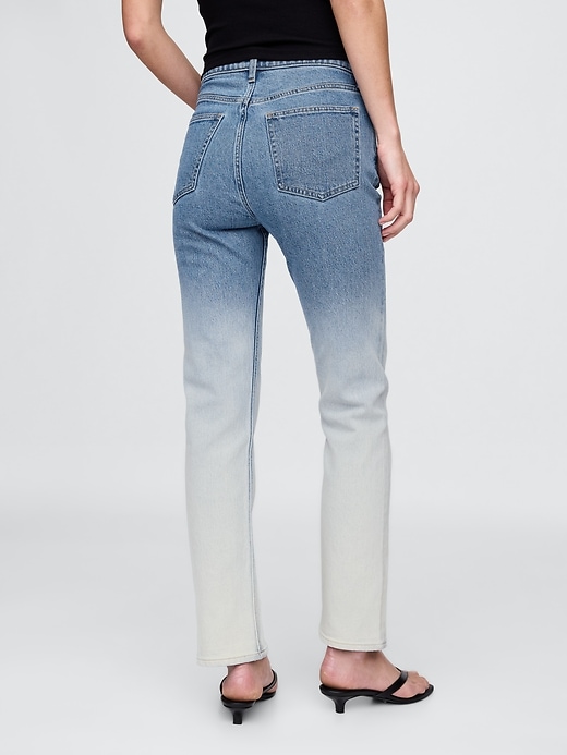 Image number 5 showing, High Rise Ombré '90s Straight Jeans