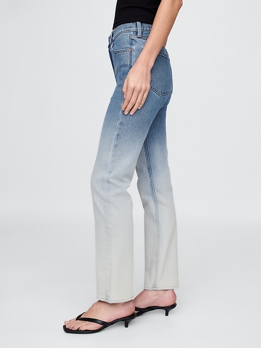 Image number 3 showing, High Rise Ombré '90s Straight Jeans