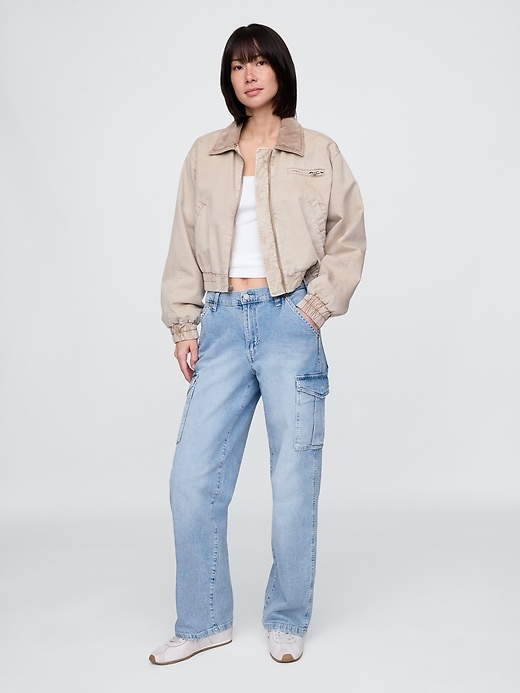 Image number 1 showing, Mid Rise '90s Loose Cargo Jeans